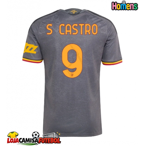 Camisa de Futebol AS Roma Santiago Castro #9 Equipamento Alternativo 2026-27 Manga Curta